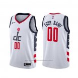 Maillot Washington Wizards Personnalise Ville Blanc2