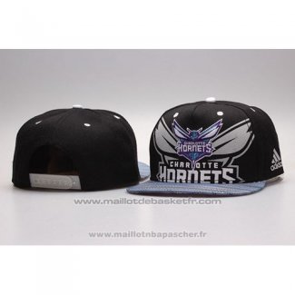 Casquette Charlotte Hornets Snapback Noir