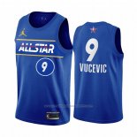 Maillot All Star 2021 Orlando Magic Nikola Vucevic #9 Bleu