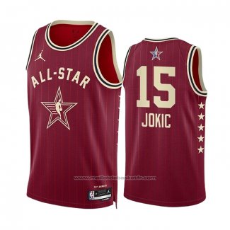 Maillot All Star 2024 Denver Nuggets Nikola Jokic #15 Rouge