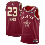 Maillot All Star 2024 Los Angeles Lakers LeBron James #23 Rouge