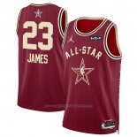 Maillot All Star 2024 Los Angeles Lakers LeBron James #23 Rouge