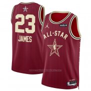 Maillot All Star 2024 Los Angeles Lakers LeBron James #23 Rouge