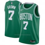 Maillot Boston Celtics Jaylen Brown #7 Icon 2020-21 Vert