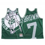 Maillot Boston Celtics Jaylen Brown #7 Mitchell & Ness Big Face Vert