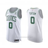 Maillot Boston Celtics Jayson Tatum #0 Association Authentique Blanc