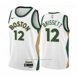 Maillot Boston Celtics Oshae Brissett #12 Ville 2023-24 Blanc
