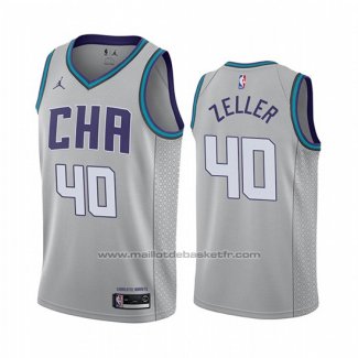 Maillot Charlotte Hornets Cody Zeller #40 Ville Edition Gris