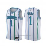 Maillot Charlotte Hornets Malik Monk #1 Classic Blanc