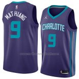 Maillot Charlotte Hornets Mangok Mathiang #9 Statemen 2018 Volett