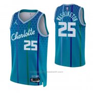 Maillot Charlotte Hornets P. j. Washington #25 Ville 2021-22 Bleu