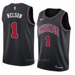 Maillot Chicago Bulls Jameer Nelson #1 Statement 2018 Noir