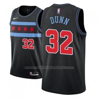 Maillot Chicago Bulls Kris Dunn #32 Ville 2018-19 Noir