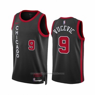 Maillot Chicago Bulls Nikola Vucevic #9 Ville 2023-24 Noir