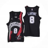 Maillot Chicago Bulls Zach LaVine #8 Fashion Royalty Noir