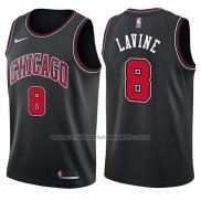 Maillot Chicago Bulls Zach Lavine #8 Statement 2017-18 Noir