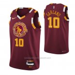 Maillot Cleveland Cavaliers Darius Garland #10 Ville Rouge