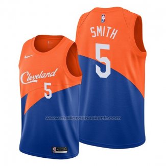 Maillot Cleveland Cavaliers J.r. Smith #5 Ville Edition Bleu