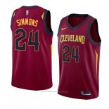 Maillot Cleveland Cavaliers Kobi Simmons #24 Icon 2018 Rouge