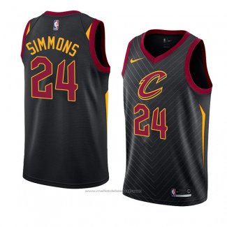 Maillot Cleveland Cavaliers Kobi Simmons #24 Statement 2018 Noir