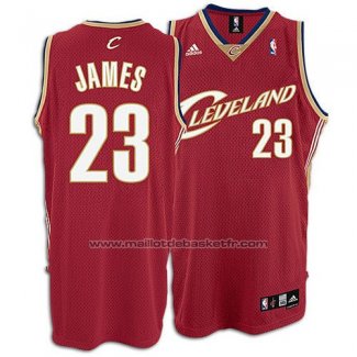 Maillot Cleveland Cavaliers LeBron James #23 Retro Rouge