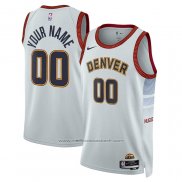 Maillot Denver Nuggets Personnalise Ville 2022-23 Blanc