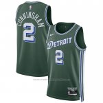 Maillot Detroit Pistons Cade Cunningham #2 Ville 2022-23 Vert