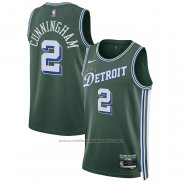 Maillot Detroit Pistons Cade Cunningham #2 Ville 2022-23 Vert