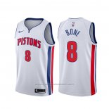 Maillot Detroit Pistons Jordan Bone #8 Association Blanc