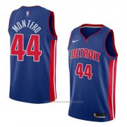 Maillot Detroit Pistons Luis Montero #44 Icon 2018 Bleu