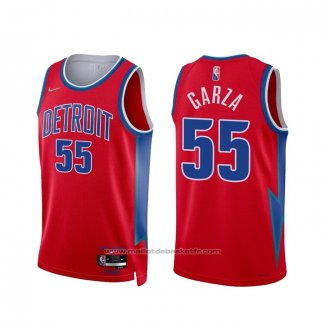 Maillot Detroit Pistons Luka Garza #55 Ville 2021-22 Rouge