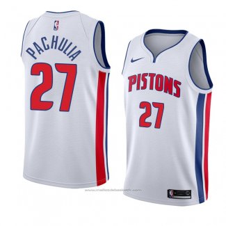 Maillot Detroit Pistons Zaza Pachulia #27 Association 2018 Blanc