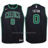 Maillot Enfant Boston Celtics Jayson Tatum #0 2017-18 Noir
