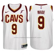 Maillot Enfant Cleveland Cavaliers Dwyane Wade #9 Association Goodyear 2017-18 Blanc