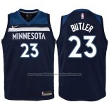 Maillot Enfant Minnesota Timberwolves Jimmy Butler #23 2017-18 Bleu