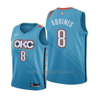 Maillot Enfant Oklahoma City Thunder Alex Abrines #8 Ville Edition 2018-19 Bleu