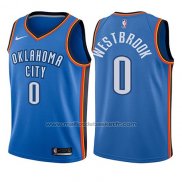 Maillot Enfant Oklahoma City Thunder Russell Westbrook #0 Icon 2017-18 Bleu