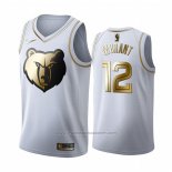 Maillot Golden Edition Memphis Grizzlies Ja Morant #12 Blanc