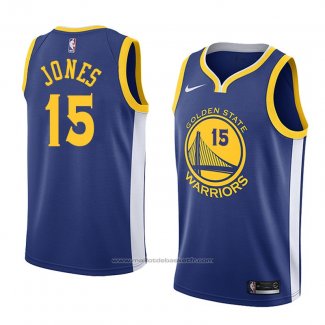 Maillot Golden State Warriors Damian Jones #15 Icon 2018 Bleu