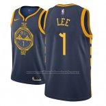 Maillot Golden State Warriors Damion Lee #1 Ville 2018-19 Bleu