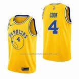 Maillot Golden State Warriors Quinn Cook #4 Hardwood Classic 2018-19 Jaune