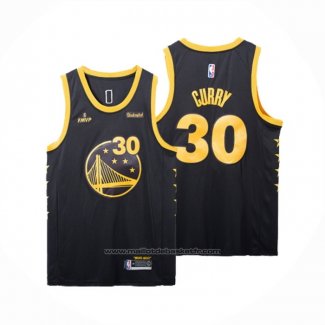 Maillot Golden State Warriors Stephen Curry #30 Fmvp 2022 Noir