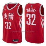 Maillot Houston Rockets Brandan Wright #32 Ville 2017-18 Rouge