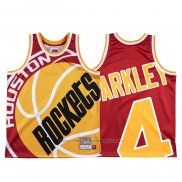 Maillot Houston Rockets Charles Barkley #4 Mitchell & Ness Big Face Rouge