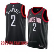 Maillot Houston Rockets Fred Vanvleet #2 Statement 2023-24 Noir