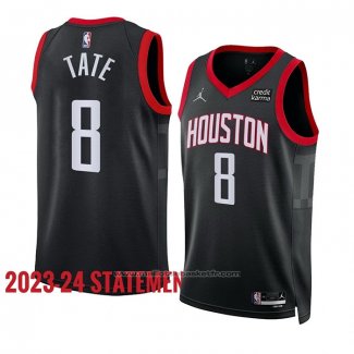 Maillot Houston Rockets Jae'sean Tate #8 Statement 2023-24 Noir