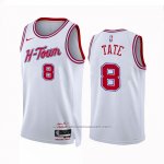 Maillot Houston Rockets Jae'sean Tate #8 Ville 2023-24 Blanc