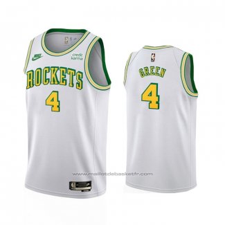 Maillot Houston Rockets Jalen Green #4 Classic 2022-23 Blanc