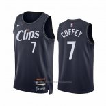 Maillot Los Angeles Clippers Amir Coffey #7 Ville 2023-24 Bleu