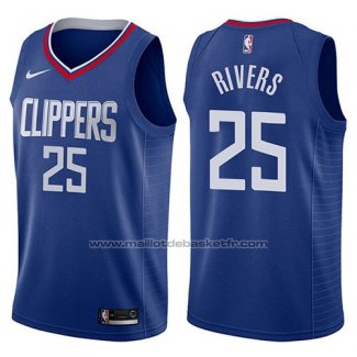 Maillot Los Angeles Clippers Austin Rivers #25 Icon 2017-18 Bleu